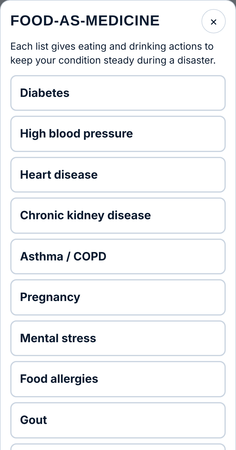 Food-as-Medicine and Local Recipes screenshot