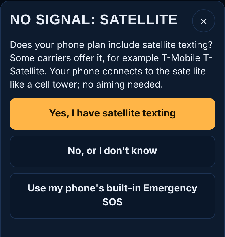 No Signal? Satellite and Radio screenshot